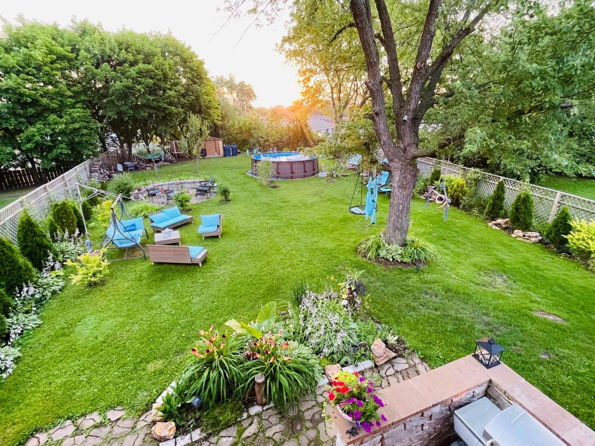 Schaumburg Paradise Oasis With A Secret Garden And Private Pool Ngoại thất bức ảnh